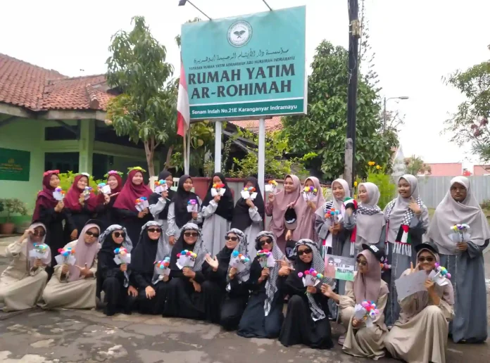 santri rumah yatim ar rohimah gelar pawai tarhib ramadan 1446 h