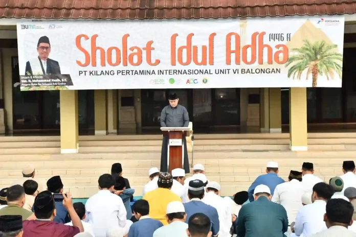 sholat idul adha pertamina