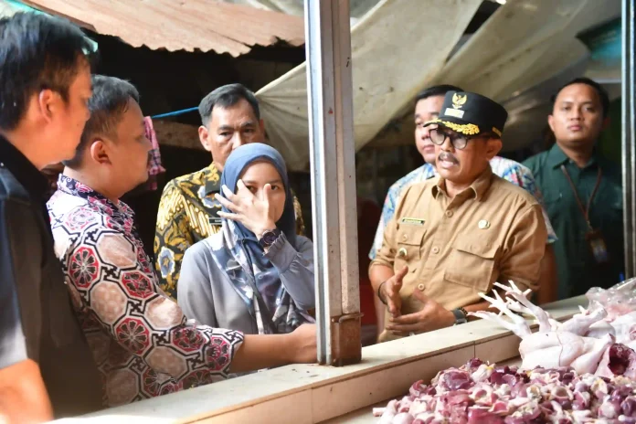 wabup syaefudin di pasar patrol