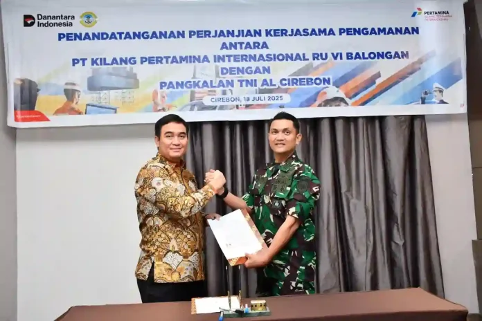 Kilang Pertamina Balongan Gandeng TNI AL Cirebon Perkuat Keamanan Laut