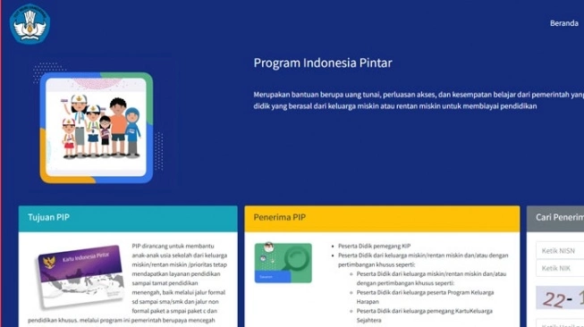cara cek pip kemdikbud