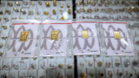 Attachment for Harga emas naik: Antam Rp 2,462 juta/gram, Galeri24 Rp 2,491 juta/gram